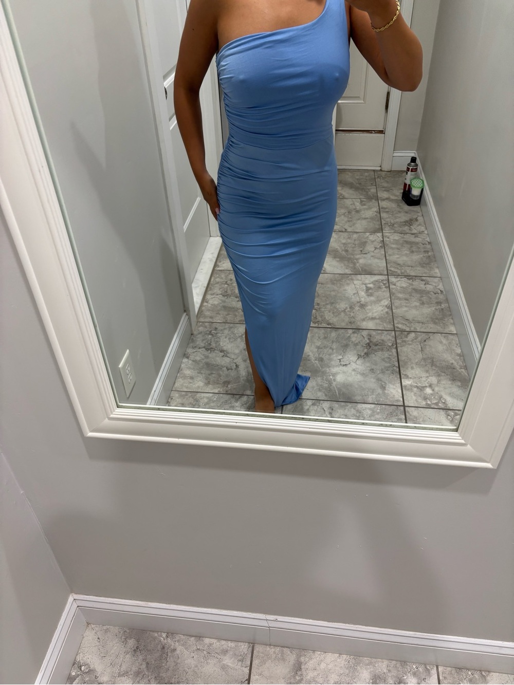 SHEIN BAE Light Blue Maxi Dress